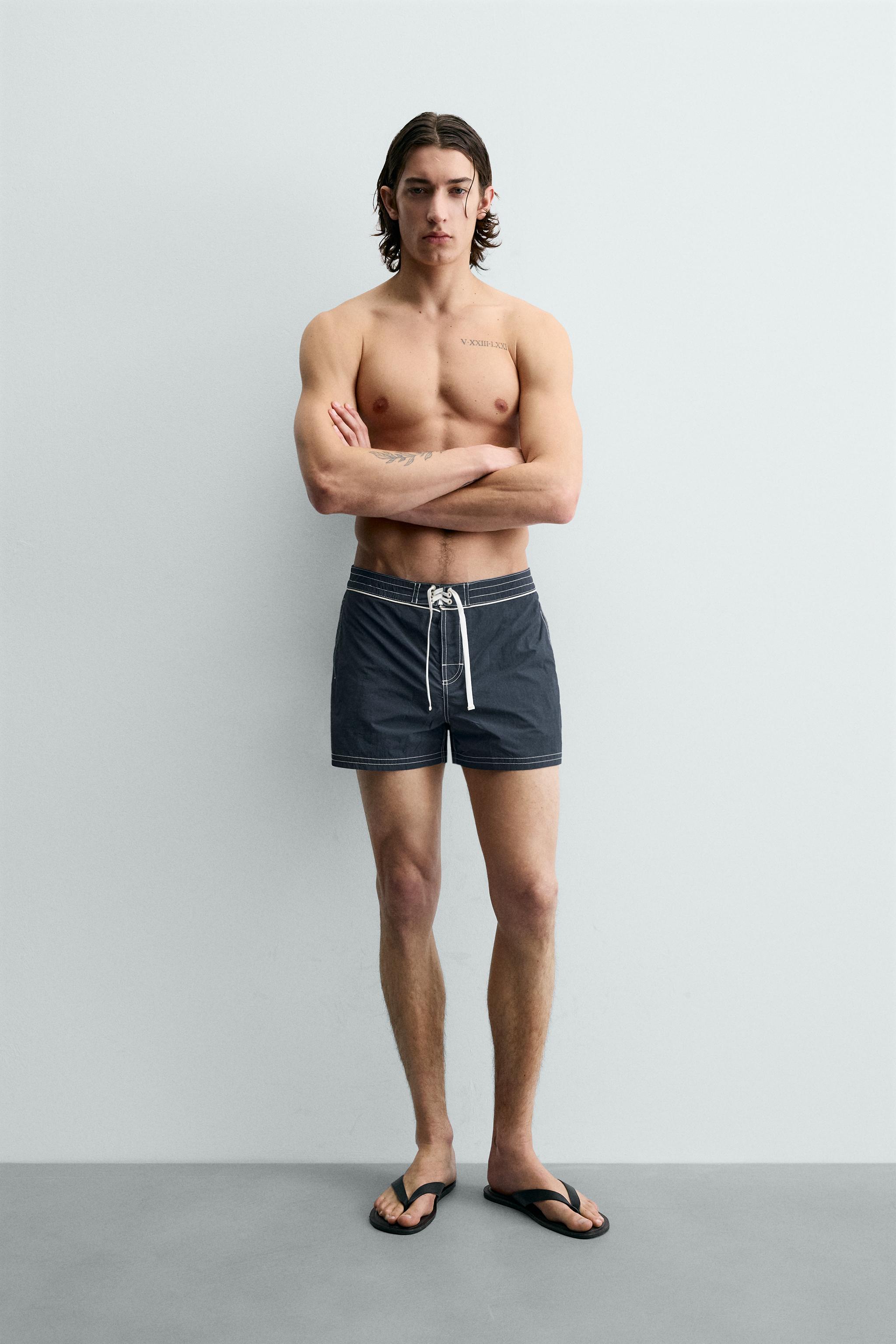 MAILLOT DE BAIN MI-LONG À LACET